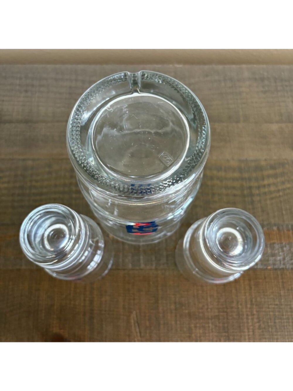 Vintage Pastis 51 WaterBarrel Carafe Set of 2 Glasses Shot Glass Retro Barware - Picture 6 of 9